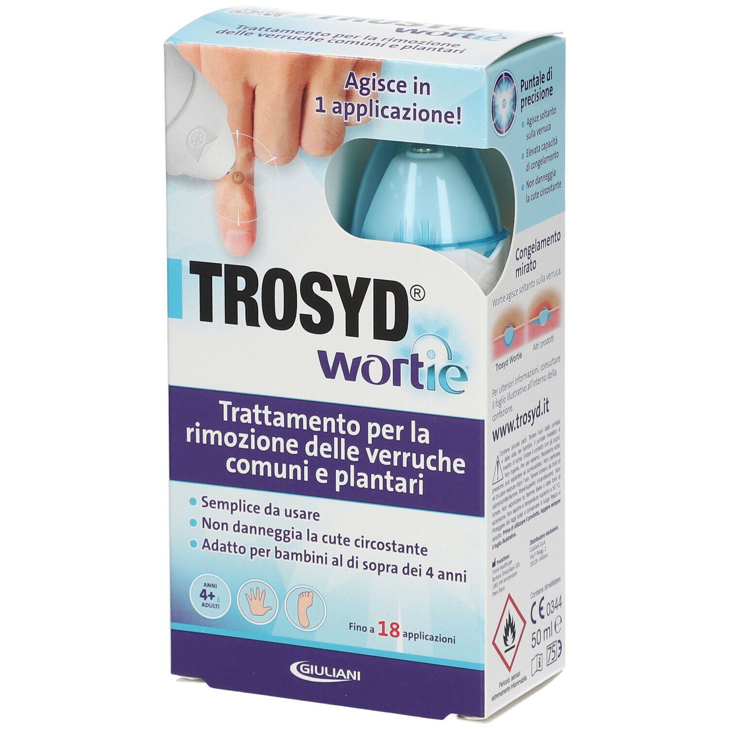Trosyd Wortie Criogenizzante Verruche Comuni/Plantari 50 G