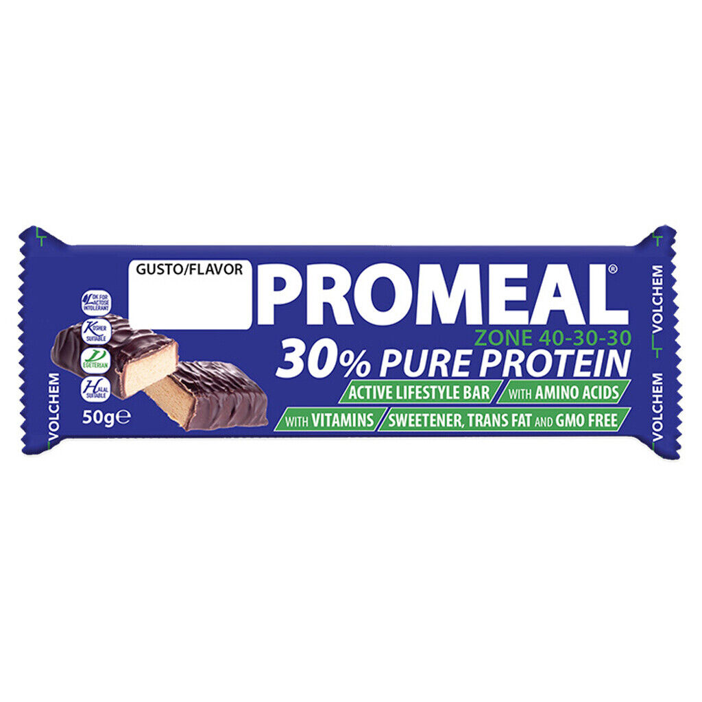 VOLCHEM PROMEAL ZONE BAR RICOPERTA DI CIOCCOLATO FONDENTE 50 GR Caffè