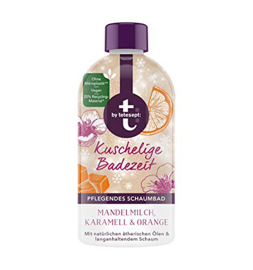 T by Tetesept bagnoschiuma latte di mandolra, caramello, arancia - 420 ml