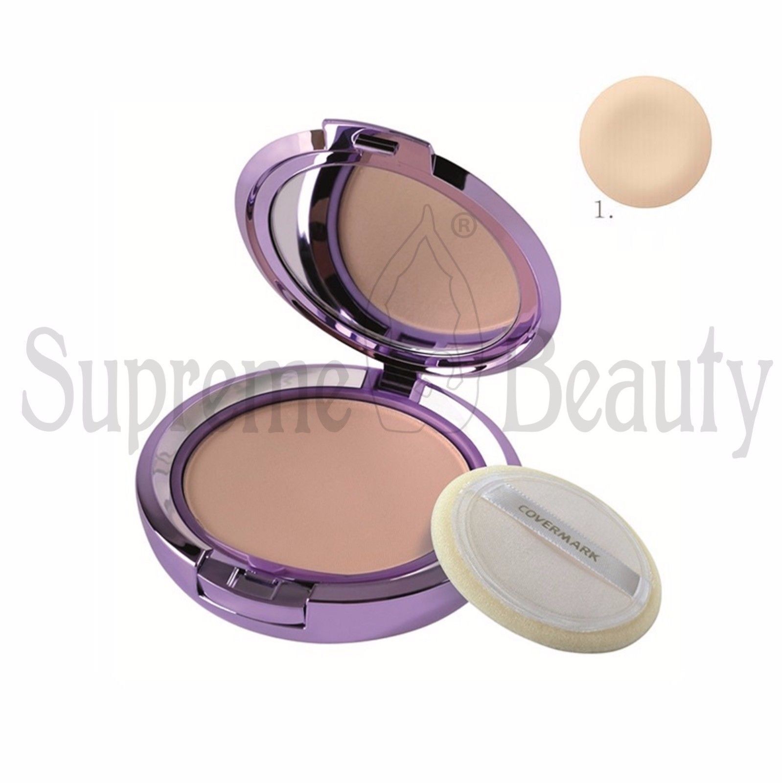 COVERMARK COMPACT POWDER CIPRIA COMPATTA CAMOUFLAGE PELLE GRASSA COLORE O1
