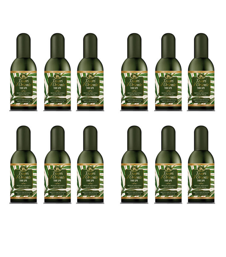 12pz Tesori d'Oriente Thai Spa profumo aromatico Hibiscus e Olio Tamanu 100ml