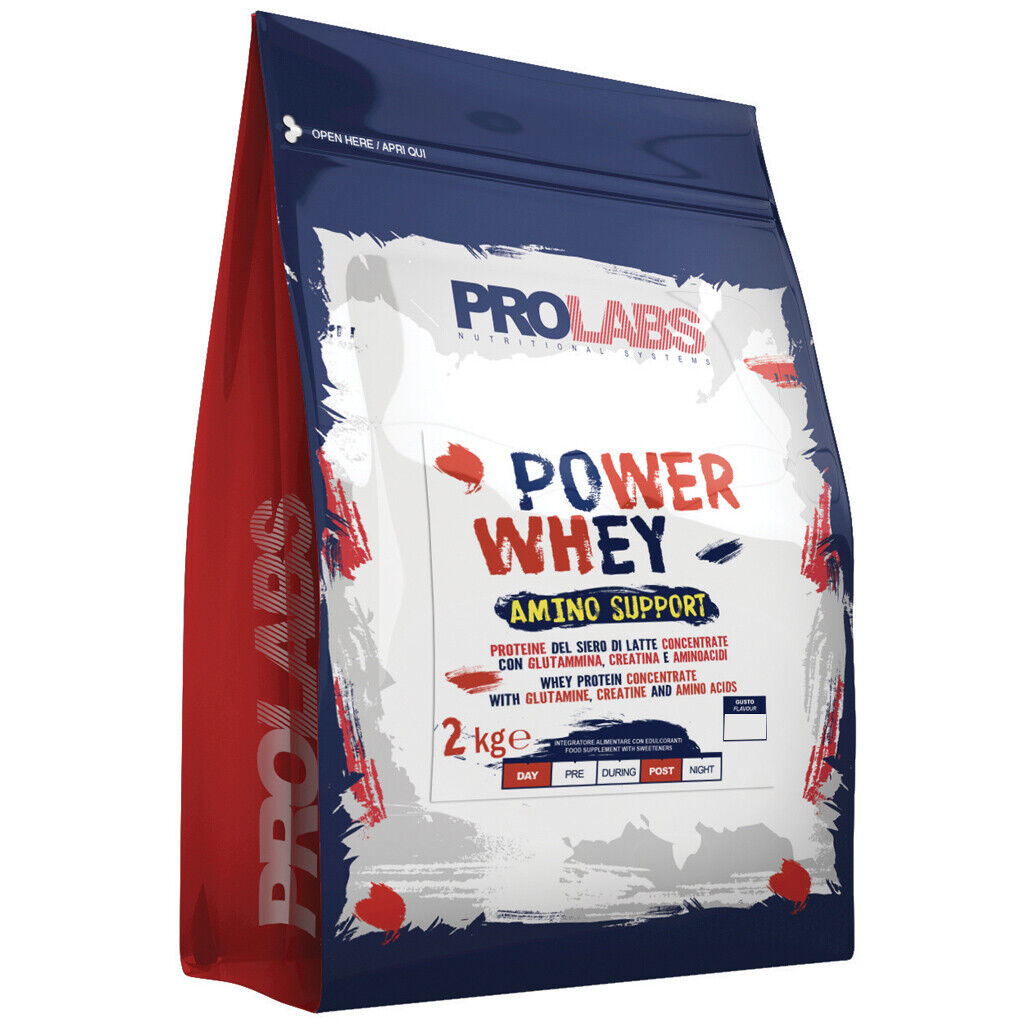 PROLABS POWER WHEY AMINO SUPPORT BUSTA 2 KG Vaniglia