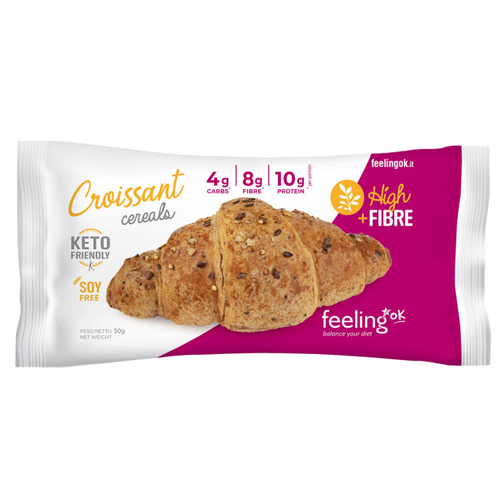 FEELING OK SALTY CROISSANT CEREALS + FIBRE 50 GR