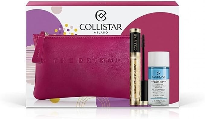 THE BRIDGE Cofanetto Box Pochette Fuxia COLLISTAR Mascara Volume Unic Struccante