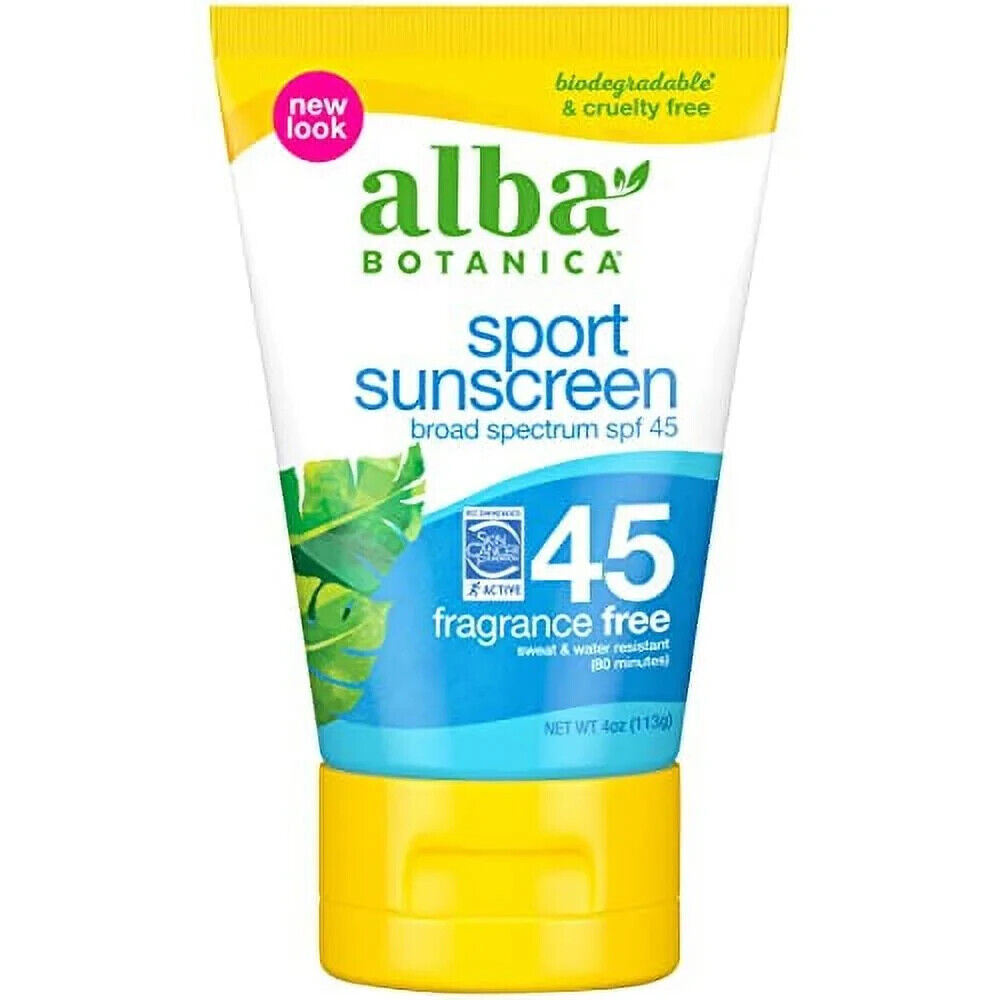 Alba Botanica Sport Crema Solare Ampio Spettro SPF 45 Crudeltà &fragrance Gratis