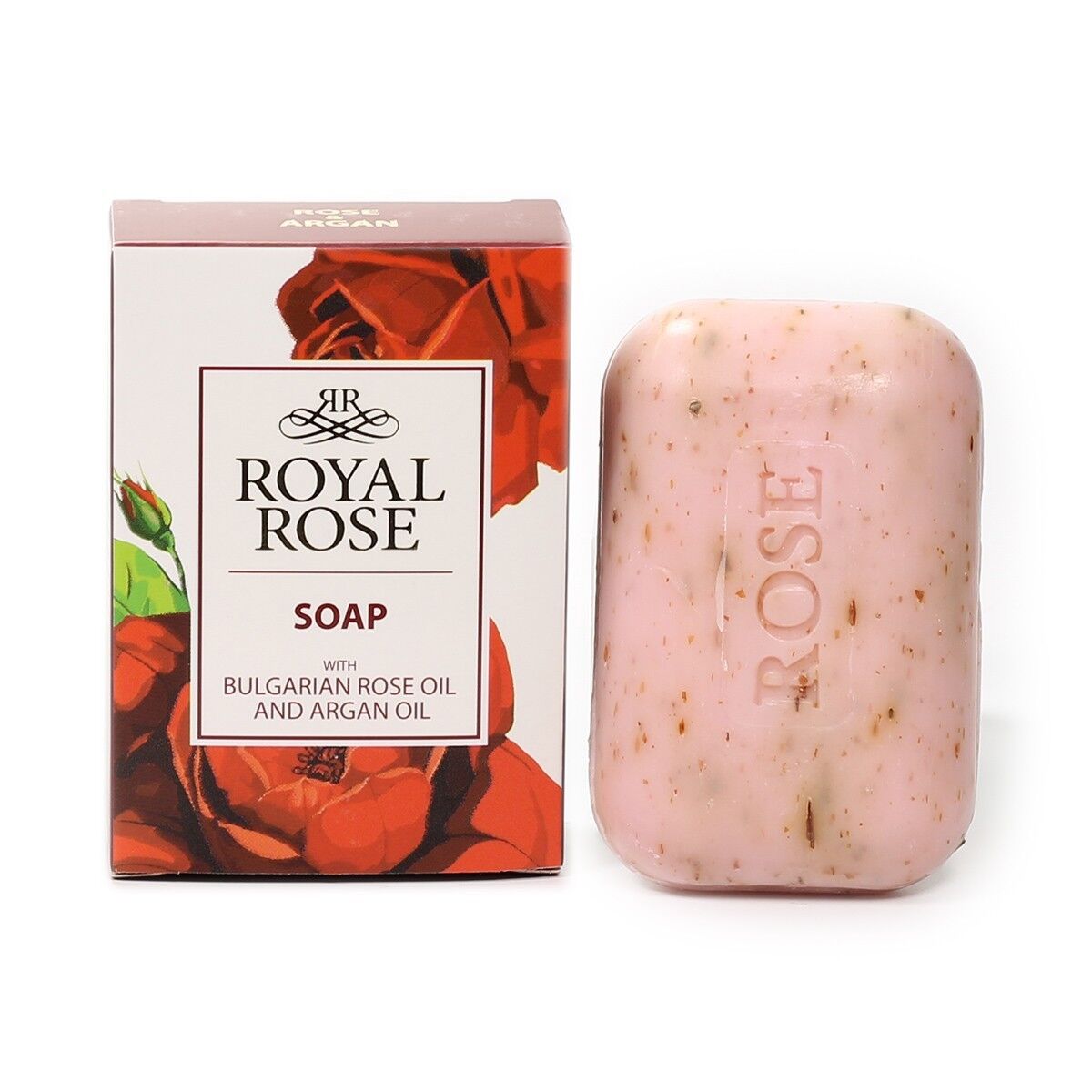 Sapone Royal Rose,con olio di rosa e olio di argan,100g