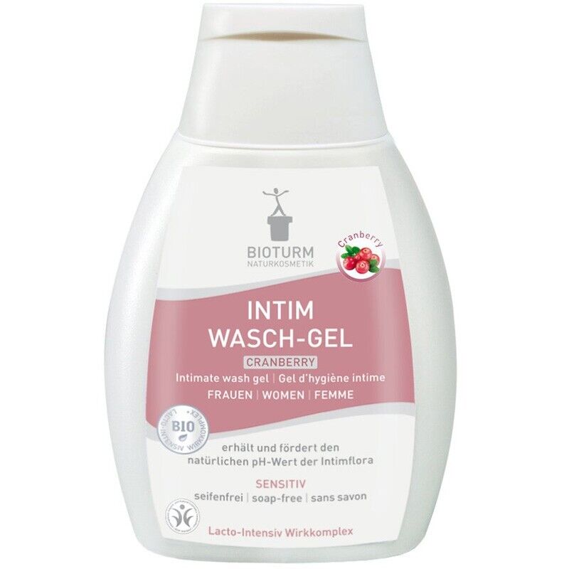 Bioturm Gel per l'igiene intima con acido lattico per donna, 250 ml