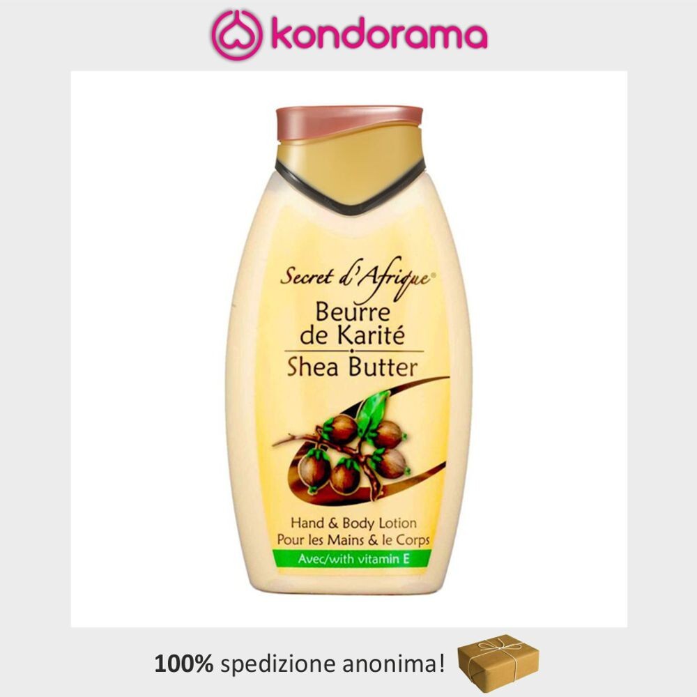 SECRET D'AFRIQUE SHEA  HAND & BODY BUTTER LOTION 500 ml PER CORPO AFRO LOTION