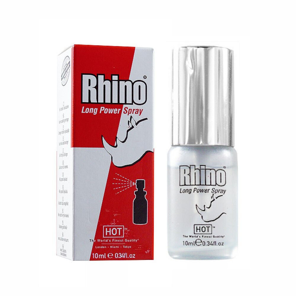 Spray ritardante eiaculazione precoce per pene man rhino long power 10 ml