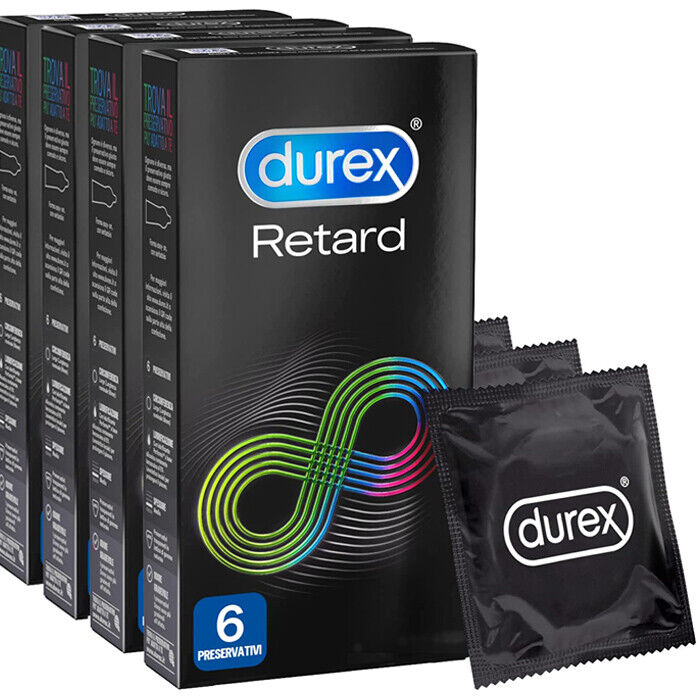 24 Preservativi Durex Ritardanti Retard Performa Profilattici lubrificati condom