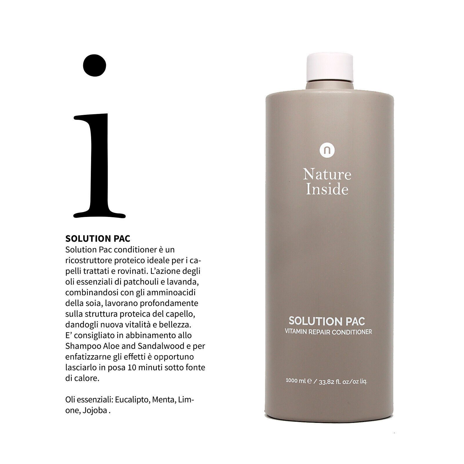 Naturalmente Conditioner Nature Inside Solution Pac Patchouli e Lavanda - 1000ml