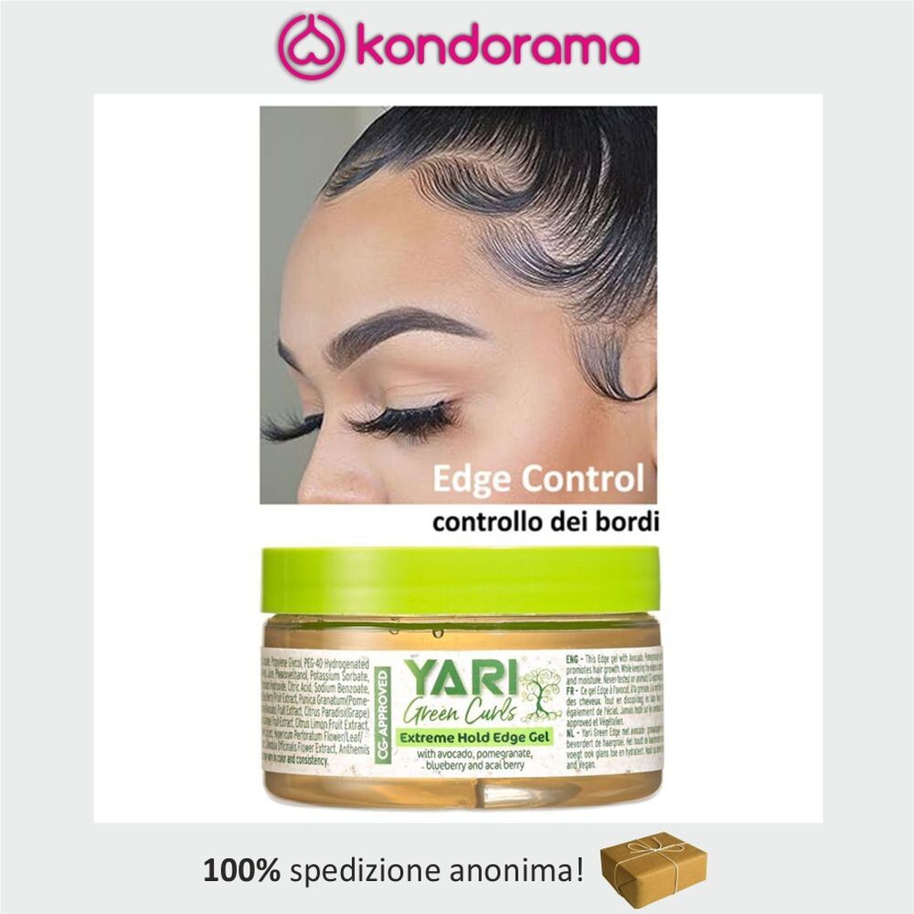 YARI GREEN CURLS EXTREME HOLD EDGE CONTROL GEL MODELLANTE PER CAPELLI AFRO 125ml