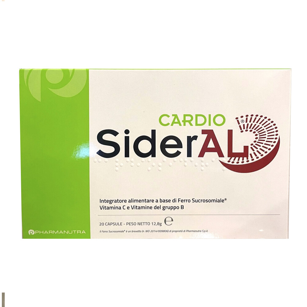 CARDIOSIDERAL 20 CAPSULE - INTEGRATORE A BASE DI FERRO SUCROSOMIALE E VITAMINA C