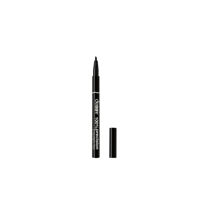 DEBBY EYELINER 100% PRECISION PEN DUAL TIP 01 BLACK