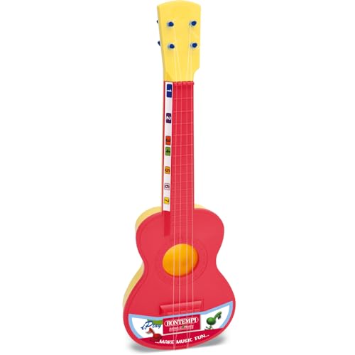 Bontempi- Nylonharmony-Chitarra Classica Con 4 Corde Di Nylon Per Suoni Dolci E Armoniosi, Multicolore, 40 Cm, 20 4042