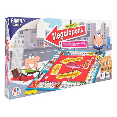Virsus Gioco Da Tavola Megalopolis 354, Gioco Di Società Con Tabellone Illustrativo, Dadi, Pedine, Banconote E Carte Gioco, Gioco Di Strategia, Adatto