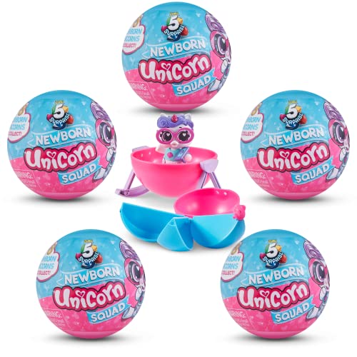 5 Surprise- Baby Squad Series 4 Unicorno (Confezione Da 5) 77156-Capsule Da Collezione Serie, 77156