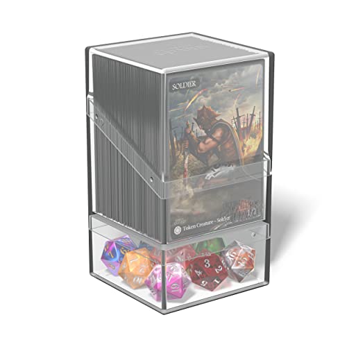 Ultimate Guard Boulder´N´Tray 100+ -Contenitore Trasparente Scatola Per Carte Collezionabili, Ugd011283