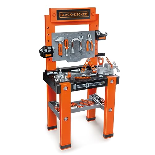 Banco Da Lavoro Per Bambini Smoby Black+Decker Bricolo One - Bianco - Dai 3 Anni In Su