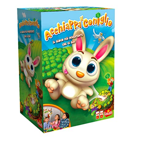 Goliath Acchiappa Il Coniglio, Gioco Da Tavolo Per Bambini E Bambine Dai Quattro Anni In Su, Gioco D'Azione Con Coniglio E Carote, Stimola I Riflessi,