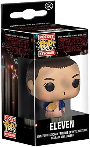 Funko Pop! Keychain: Stranger Things - Eleven With Eggo - (No Wig) - Stranger Things + Kellogg - Mini Figura In Vinile Da Collezione Novità Portachiav