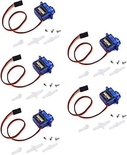 Yunique Green-Clean-Power - Servomotore Micro 9G Per Rc Elicottero, Aeroplano, Barca E Robot | Controllo Preciso | Compatibile Con Arduino, Raspberry