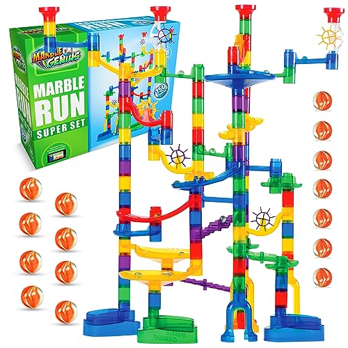 Marble Genius Marble Run (150 Pezzi): Labirinto O Gioco Di Corse Per Tutte Le Età. Include 85 Pezzi Traslucidi E 65 Biglie Di Vetro. Super Set!
