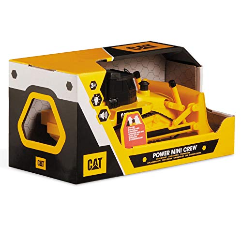 Mondo Motors - Caterpillar Cat Power Mini Crew | Lights And Sounds - Dimensione 15 Cm - Colore Giallo / Nero - 25513