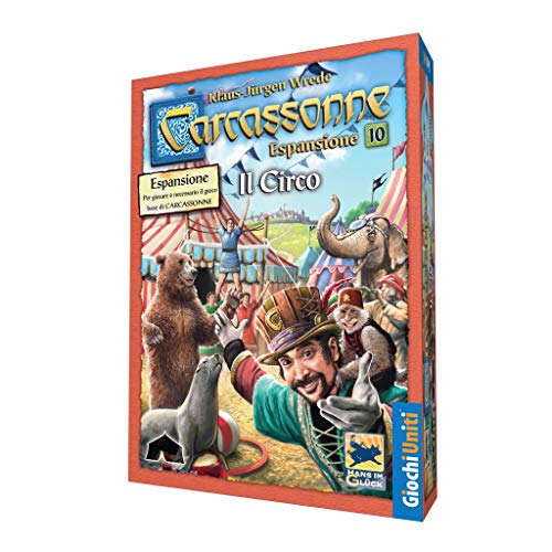 Giochi Uniti - Carcassonne Il Circo, Espansione 10 Per Carcassonne, Gioco Da Tavolo, Edizione Italiana, Gu626