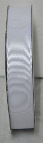 Nastro Grosgrain Gros Grain 10 Mm Rotolo Bobina 50 Metri (Bianco)