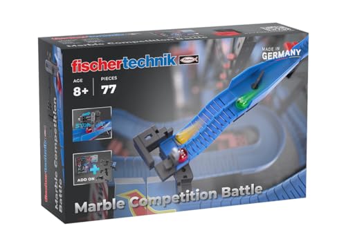 Fischertechnik Marble Competition Battle 571898 – Estensione Per Pista Di Biglie, Con 3 Elementi Di Percorso, A Partire Da 8 Anni