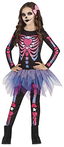 Fiestas Guirca Costume Da Scheletro Rosa Con Tutù - Costume Bambina Halloween 5-6 Anni