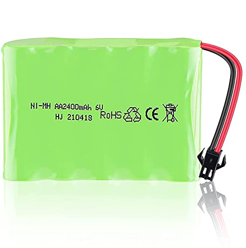 Yunique Green-Clean-Power 1 Pezzo Batteria Ricaricabile 6V Ni-Mh 2400 Mah Per Controllo Remoto Auto