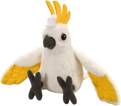 Wild Republic Cacatua, Cuddlekins Mini Coccolone Peluche, Regali Per Bambini 20 Cm, Colore Crestato Di Zolfo, 10859