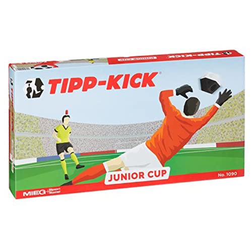 Tipp-Kick Junior Cup 82X56 Cm Con Bordo - Set Pronto Per Giocare Con 2X Giocatori, 2X Portieri, 2X Reti In Plastica, 2X Palloni I Campo Da Gioco In Fe