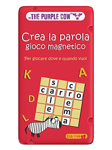Purple Cow- Crea La Parola. Gioco Magnetico Buchstaben, Ys/M, 7290016026955