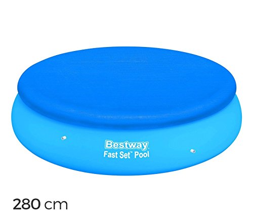 Bestway 58032 Copertura Per Piscina Fuori Terra Tonda 280 Cm Telo In Pe. Mws