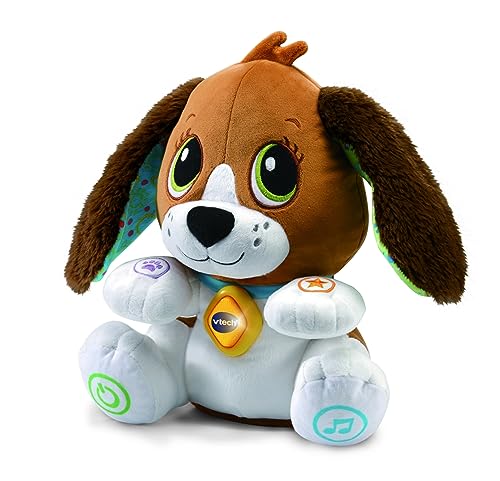Vtech Fido, Parla E Gioca Con Me, Peluche Interattivo, Cagnolino Giocattolo Che Ripete Tutto, Gioco Evolutivo Con 3 Livelli Di Sviluppo, Muove Le Orec