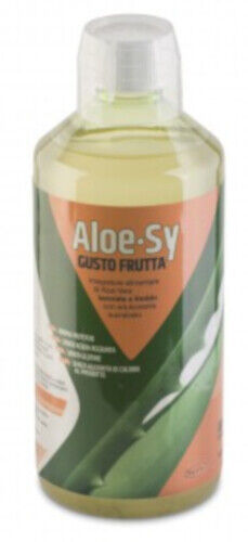 Syrio Aloe-Sy Succo Puro Di Aloe Gusto Frutta Flacone 1000ml Gusto Pesca Bianca