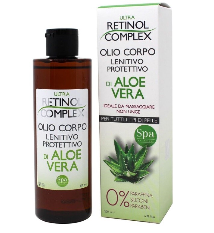 OLIO CORPO LENITIVO PROTETTIVO ALOE VERA 200ml - RETINOL COMPLEX ULTRA
