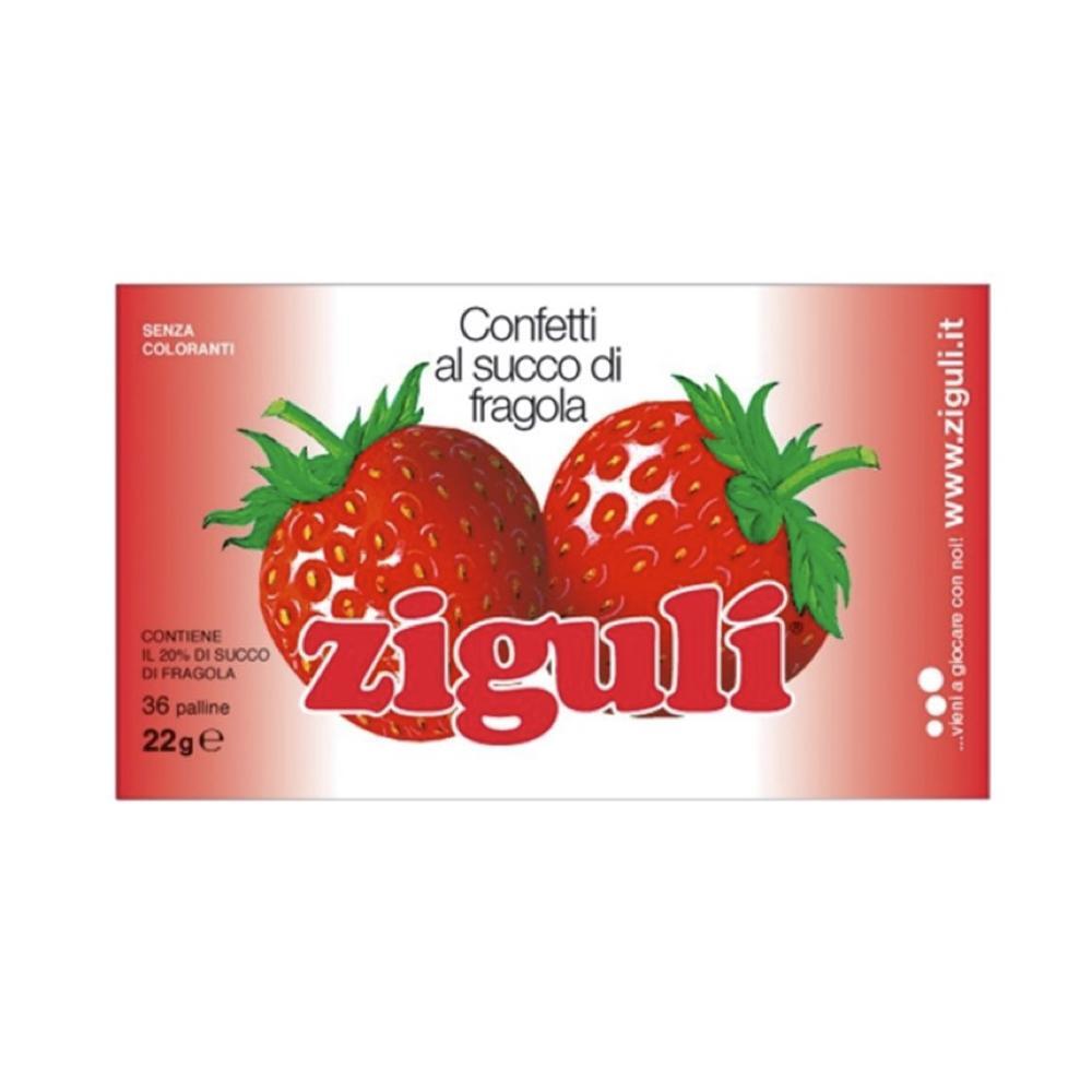 ZIGULI' - CONFETTI AL SUCCO DI FRAGOLA SENZA COLORANTI NE' CONSERVANTI 36 PALLIN
