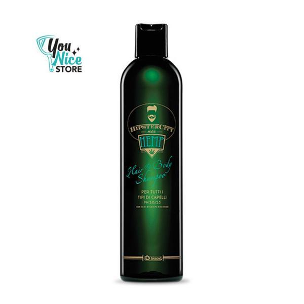 Shampoo Doccia 350 ml capelli corpo olio canapa bio uomo Hipster City Man Biacrè