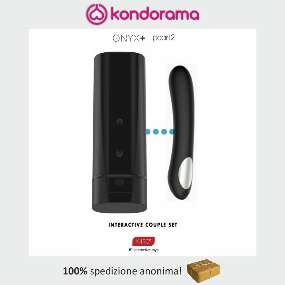 Kiiroo set coppia interattivo Onyx + Pearl2 vibratore e masturbatore online