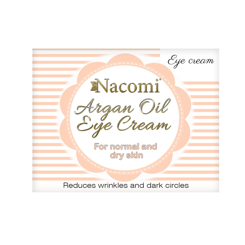Nacomi Crema contorno occhi all'Argan con olio di semi d'uva, 15 ml