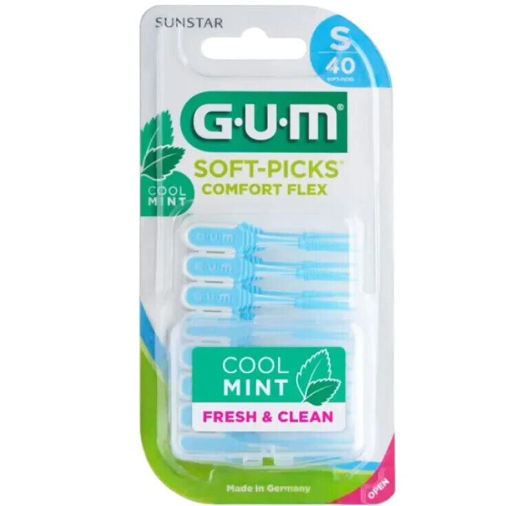 GUM SOFTPICKS COMFORT FLEX Scovolini in gomma - Misura SMALL- 40 scovolini