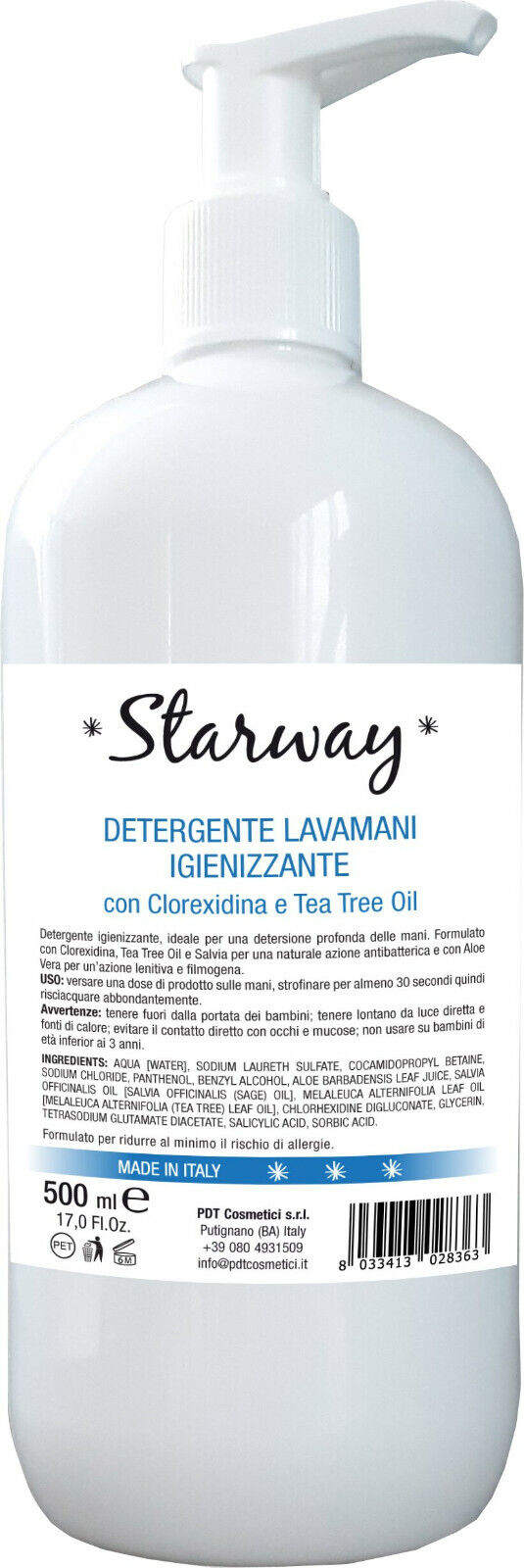 Physio Natura Starway Detergente Lavamani Liquido 500 ml D162DT500