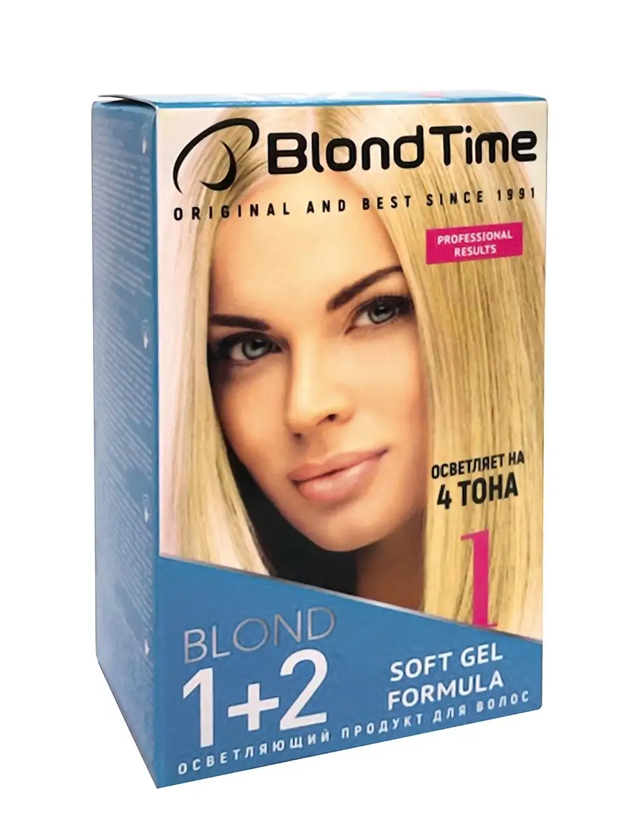 Tinta per capelli Blondor 1+2 schiarisce di 4 tonalità "Blond Time"