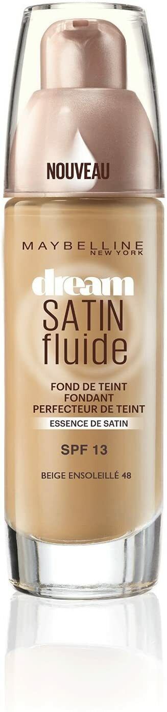 Maybelline New York Dream Satin Fondotinta Liquido, 48 Sun Beige