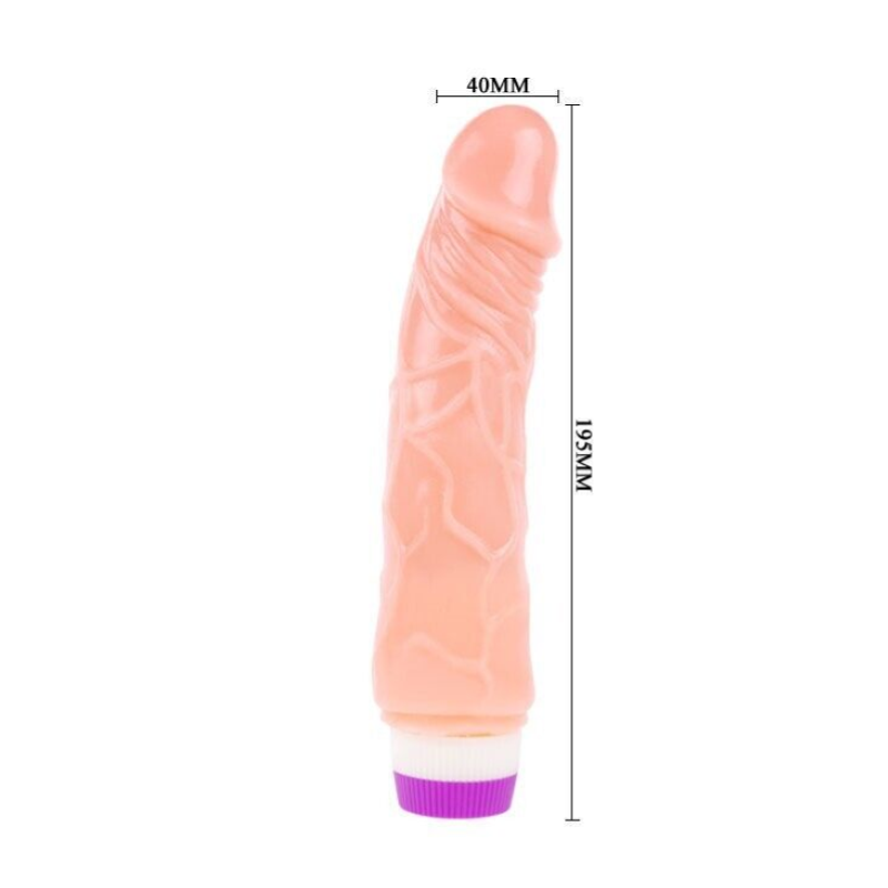 VIBRATORE VAGINALE ANALE 20CM MORBIDO REALISTICO PER DONNE DILDO VIBRANTE PENE