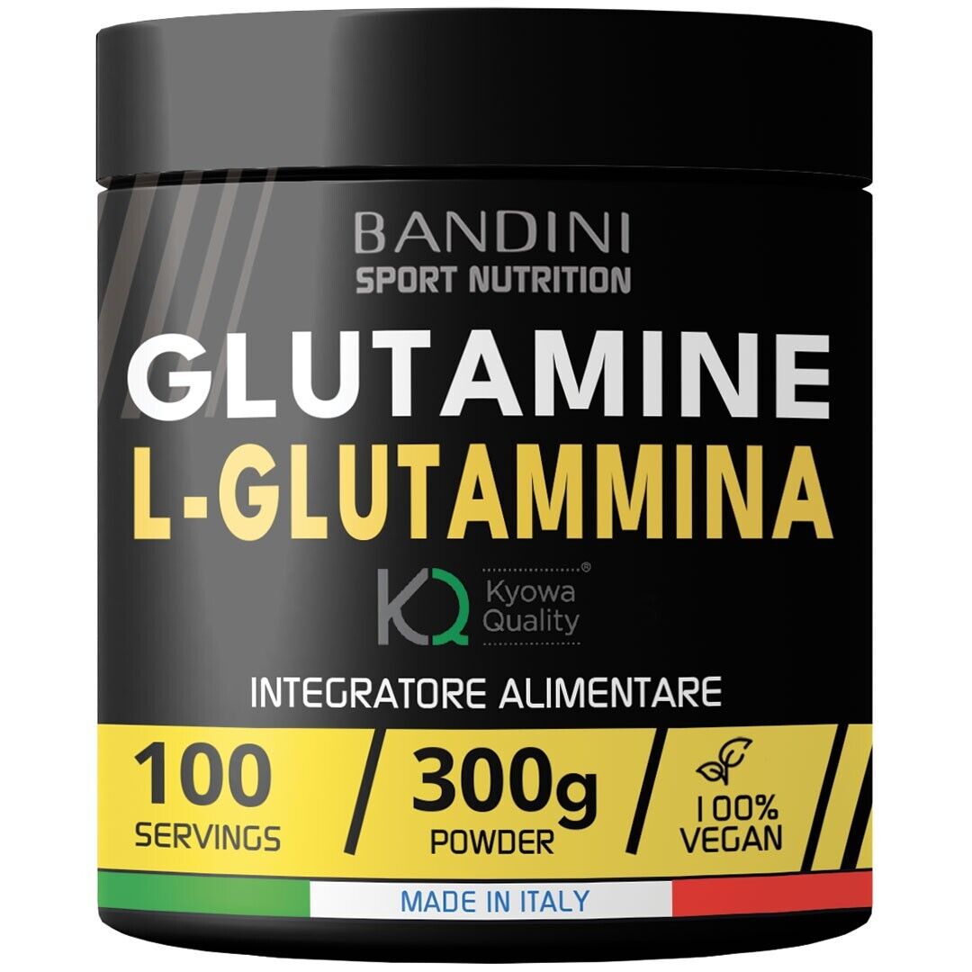 Bandini® L-Glutammina Kyowa® Quality Pura in Polvere | Glutammina Massa e Forza